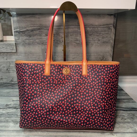 Tory Burch Kerrington Hearts Amore Tote - Picture 1 of 14